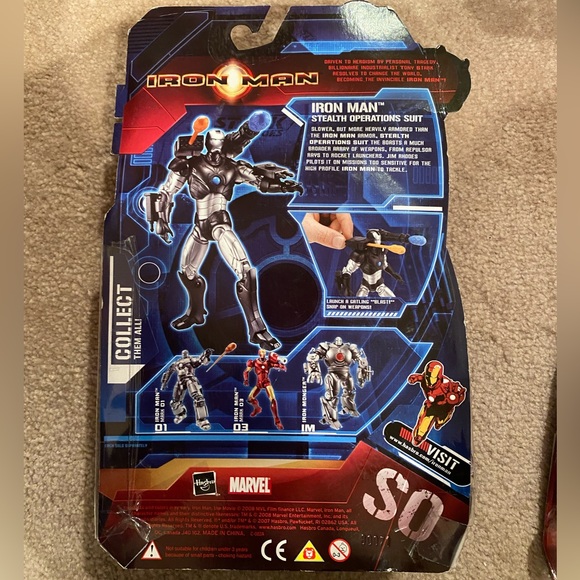 NEW Marvel Iron Man Hasbro Toy Action Figures - Collection Set Of 5 - Picture 9 of 12